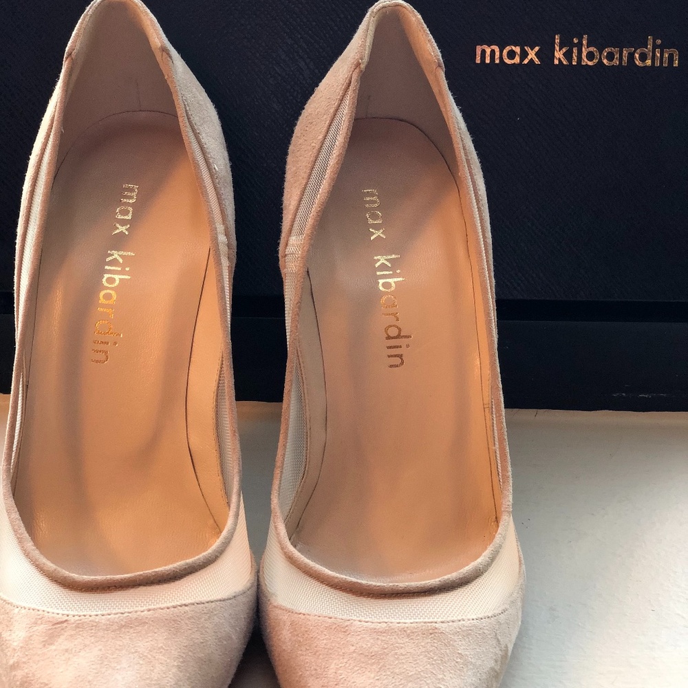 Max Kibardin - Suede Pumps in Nude, Size 39